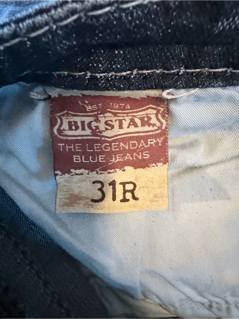 Big Star Women's Blue Faded Flare Jeans - Picture 4 of 5